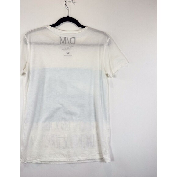 D/M Mens T Shirt White Graphic Print Limited Edition Art Short Sleeve Tee Medium - Picture 5 of 10